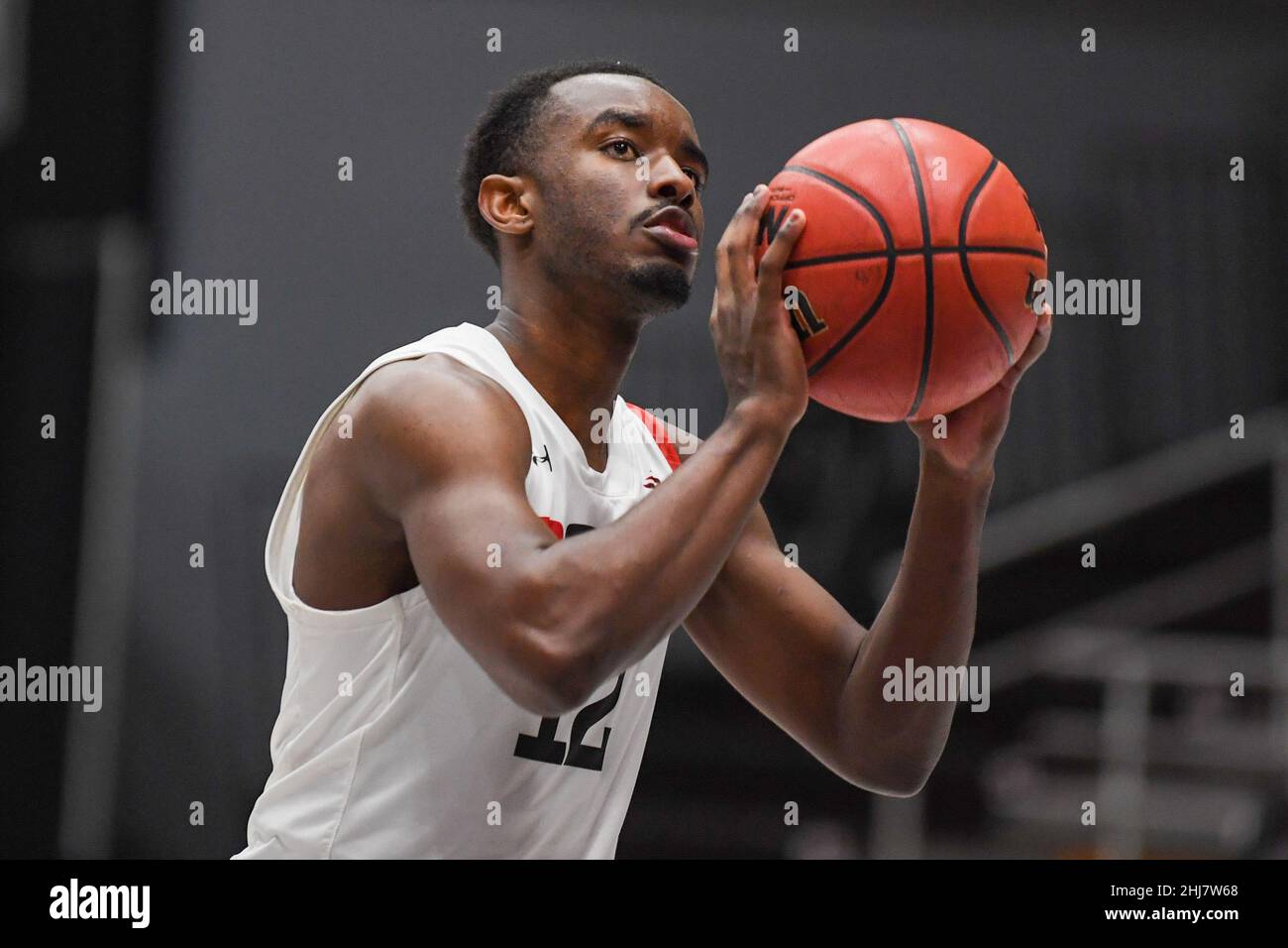 Cal State Northridge Matadors guard Marcel Stevens (12 Cal State Northridge Matadors guard Marcel Stevens (12