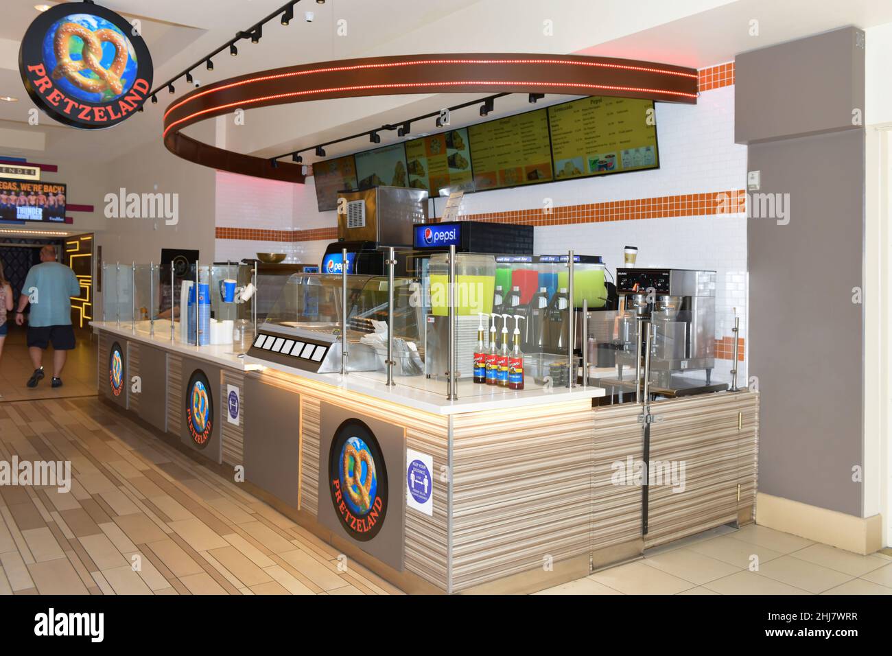 Nevada USA September 4, 2021 This is the facade of the cozy Pretzeland