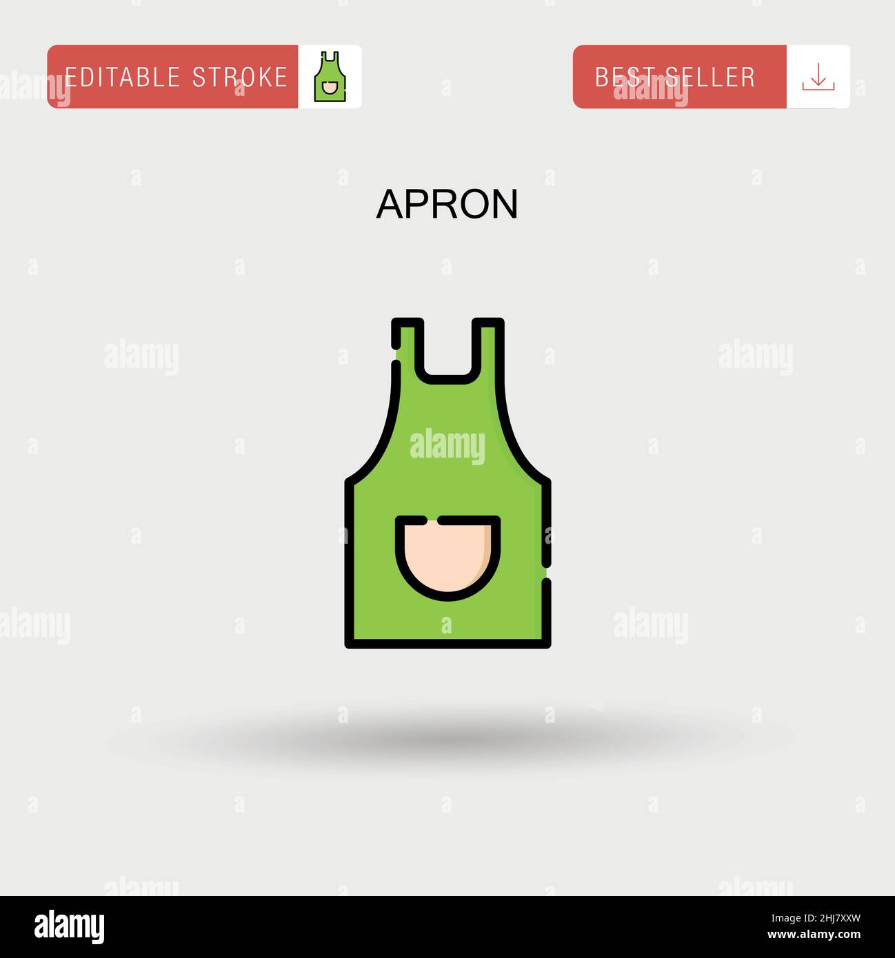 Apron Simple vector icon Stock Vector Image & Art - Alamy