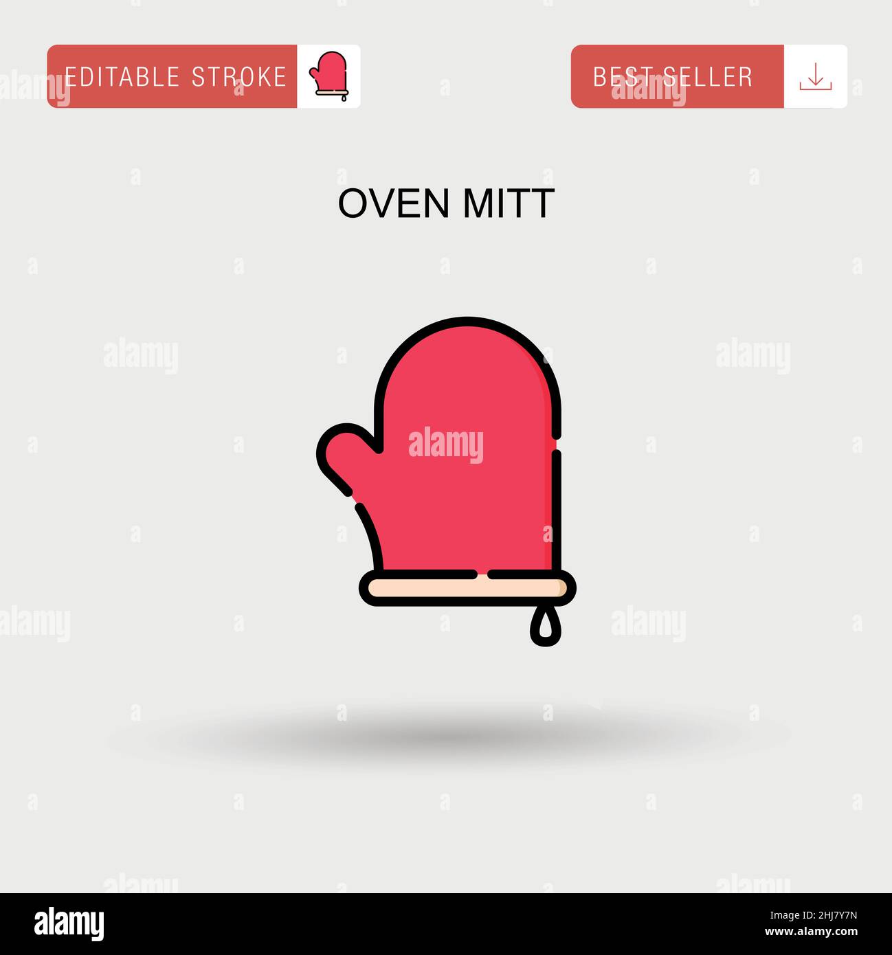 Oven mitt Simple vector icon Stock Vector Image & Art Alamy