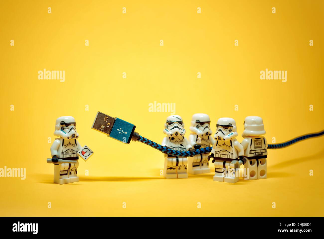 lego starwars troopers riding in johor premium outlets malaysia Stock Photo  - Alamy