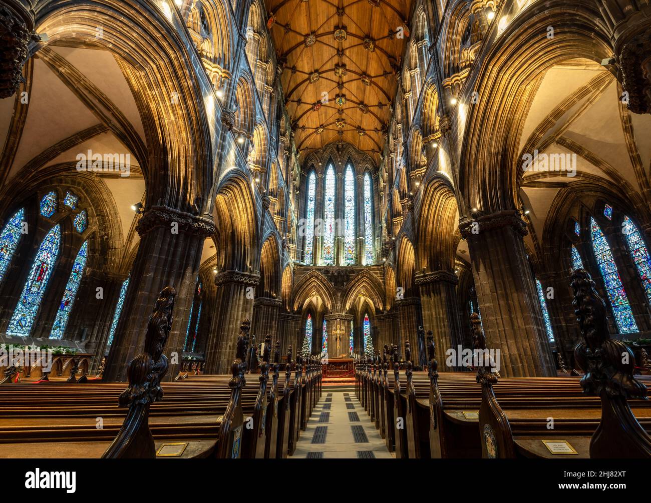 Interior Of Glasgow Cathedral Glasgow Scotland Stock Photo Alamy