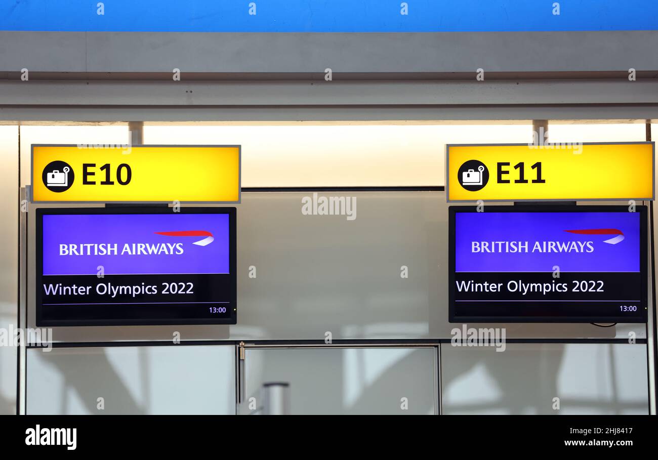 British airways check in desks hires stock photography and images Alamy