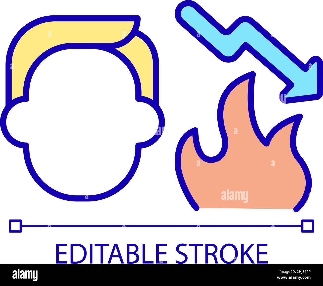 Way to reduce stress RGB color icon Stock Vector Image & Art - Alamy