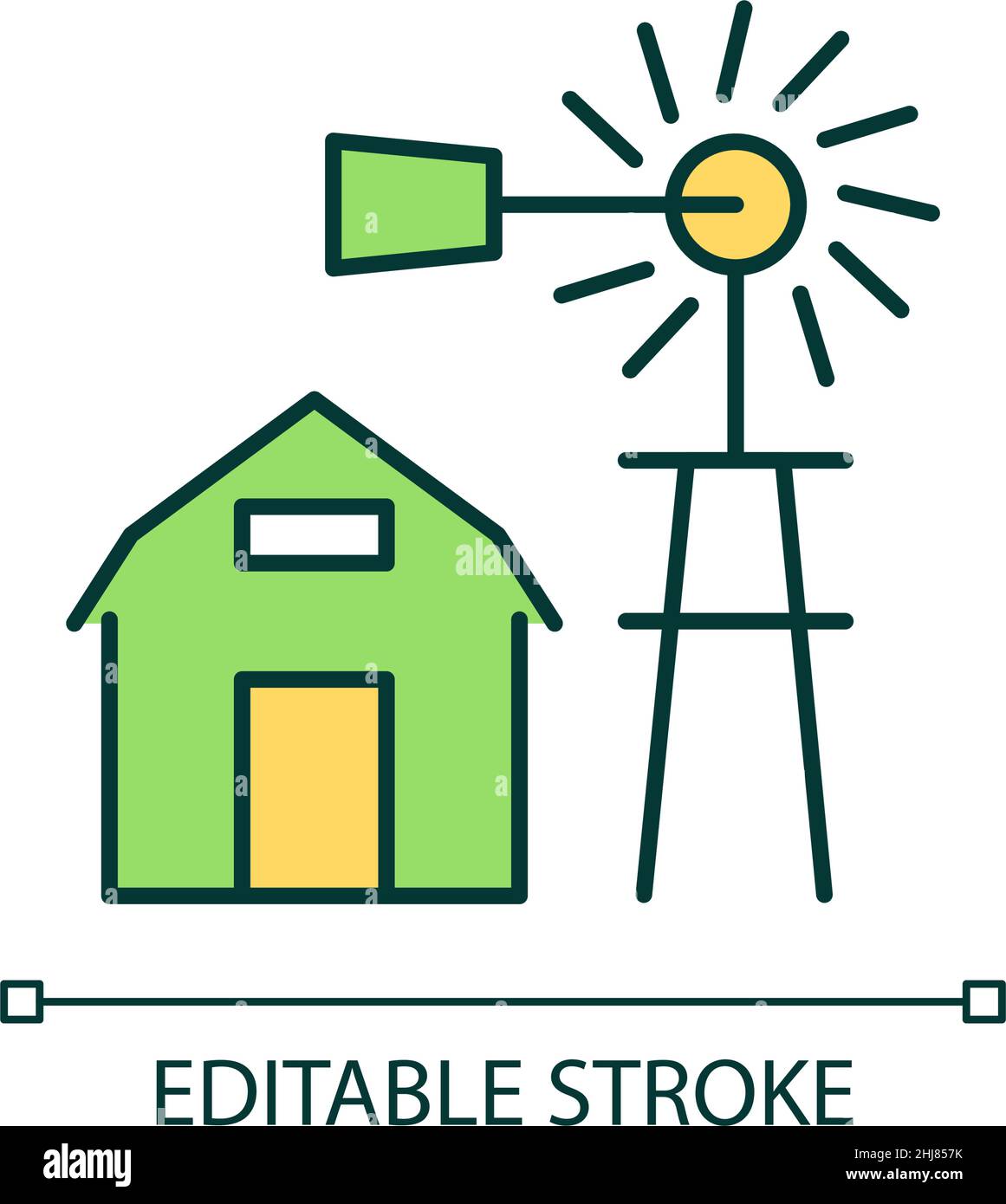 Alternative energy RGB color icon Stock Vector Image & Art - Alamy