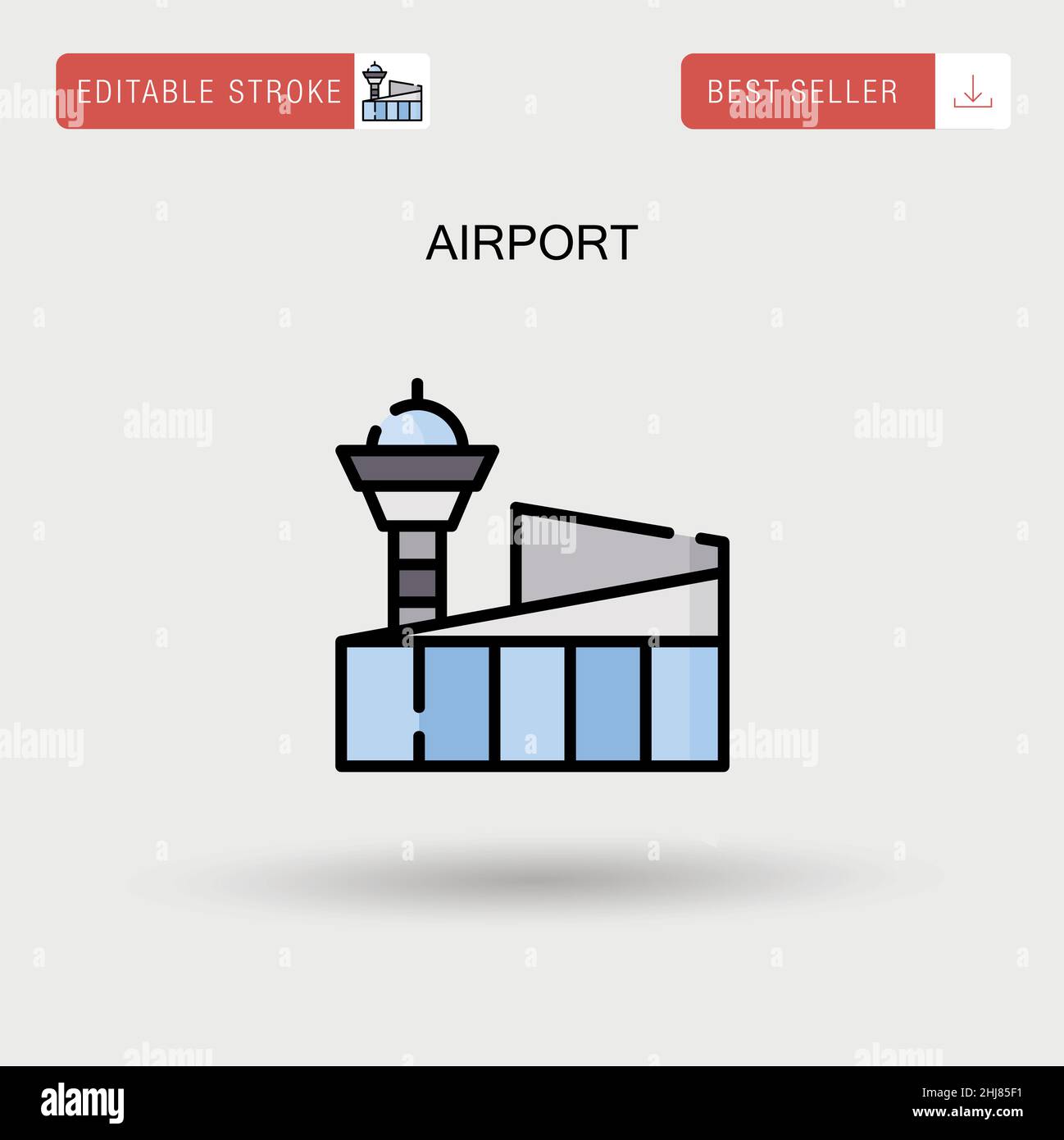 Airport Simple vector icon Stock Vector Image & Art - Alamy