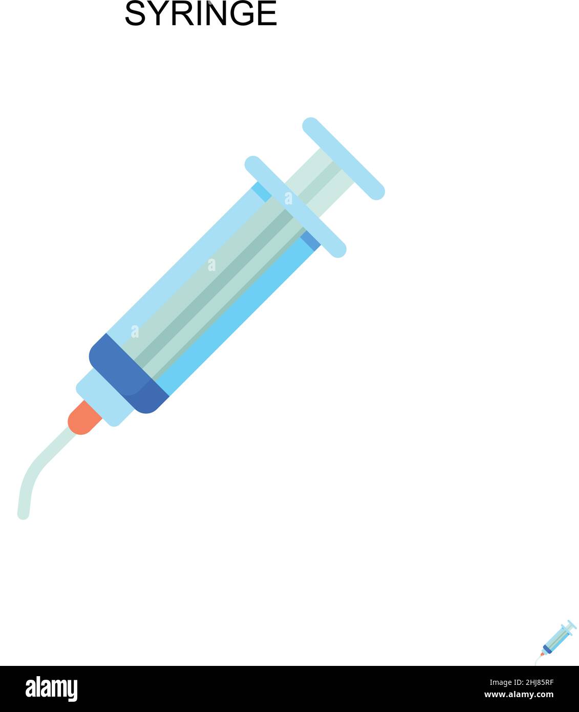 Syringe Simple vector icon. Illustration symbol design template for web ...