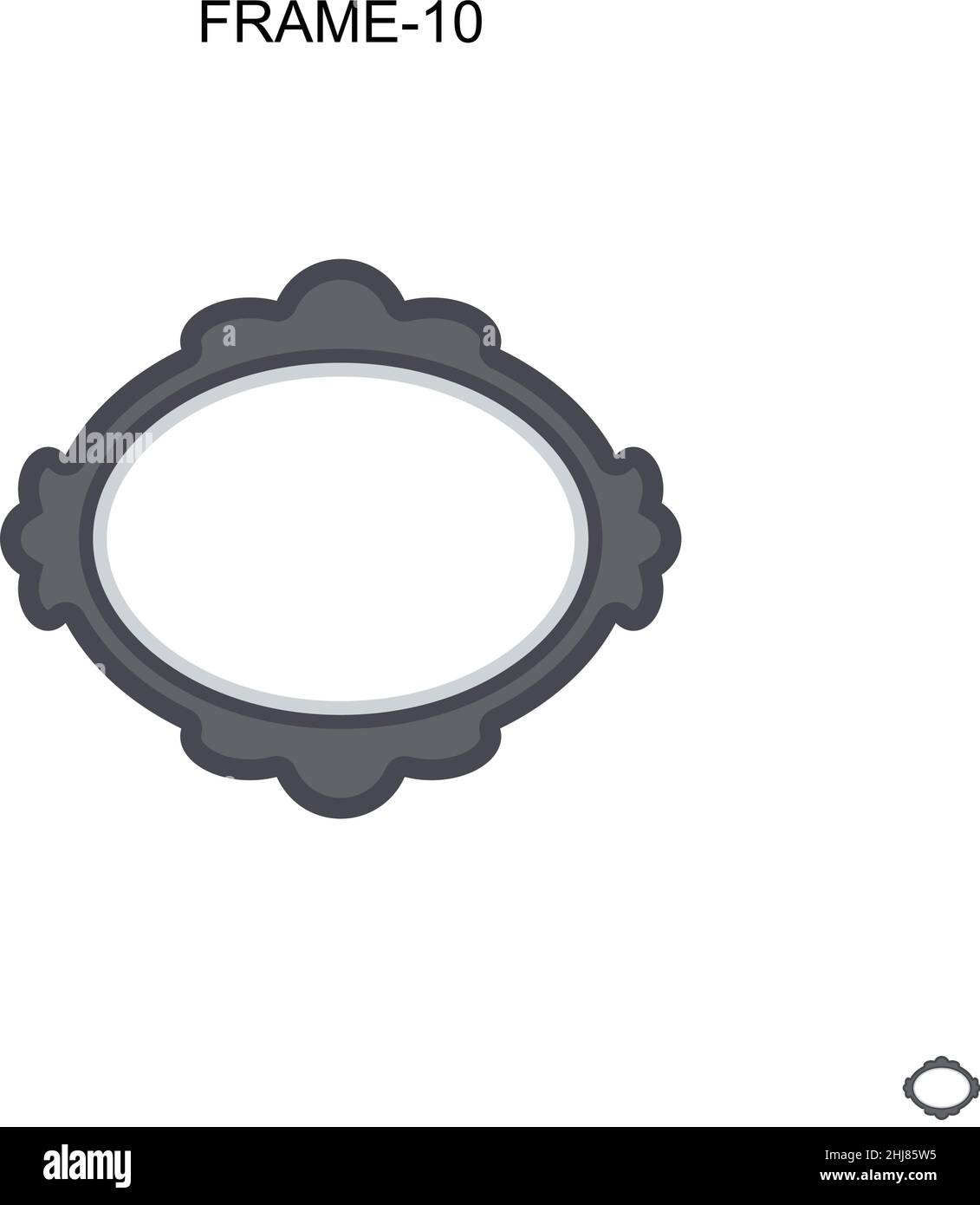 Frame-10 Simple vector icon. Illustration symbol design template for ...