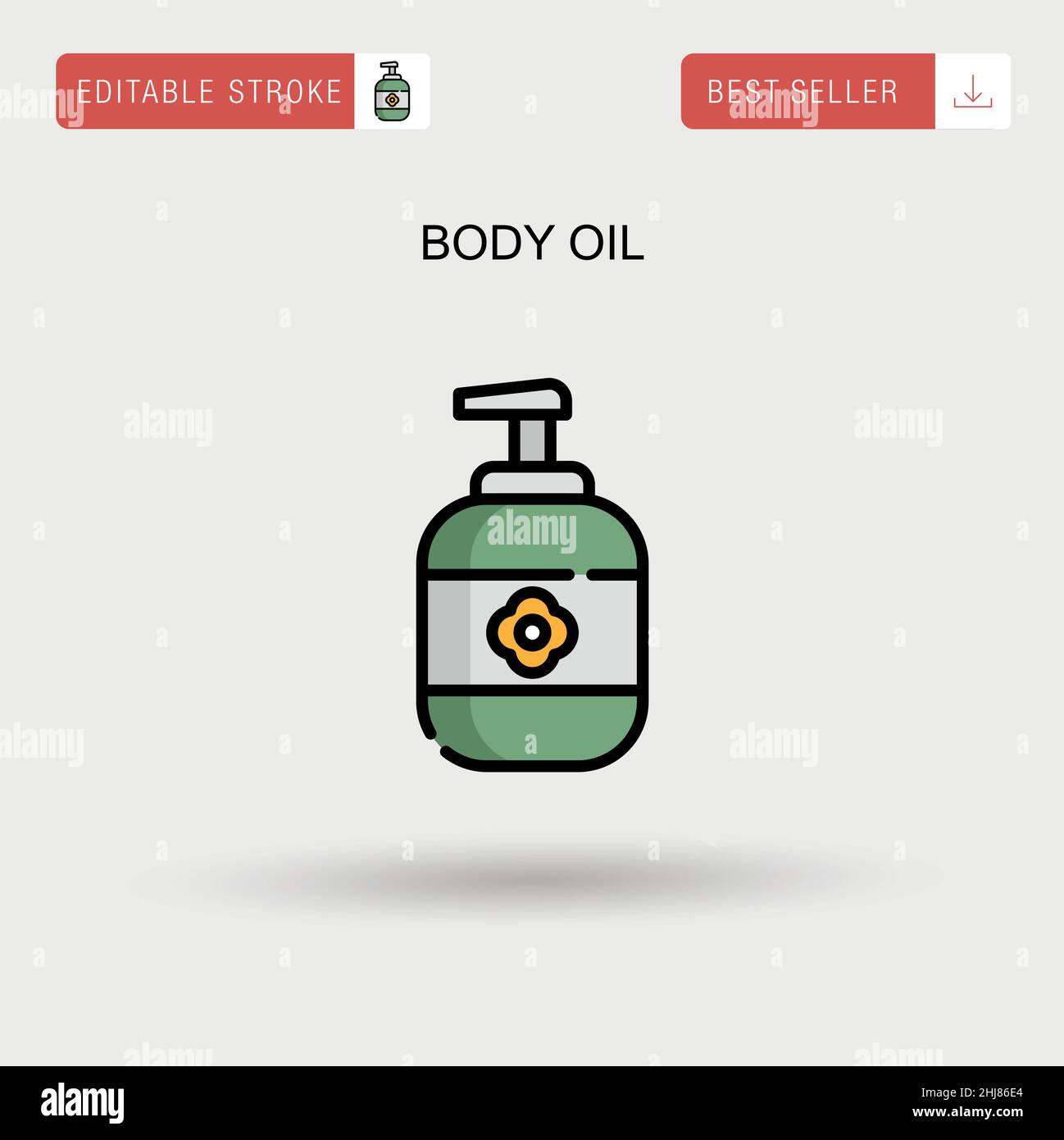 Body oil Simple vector icon Stock Vector Image & Art - Alamy