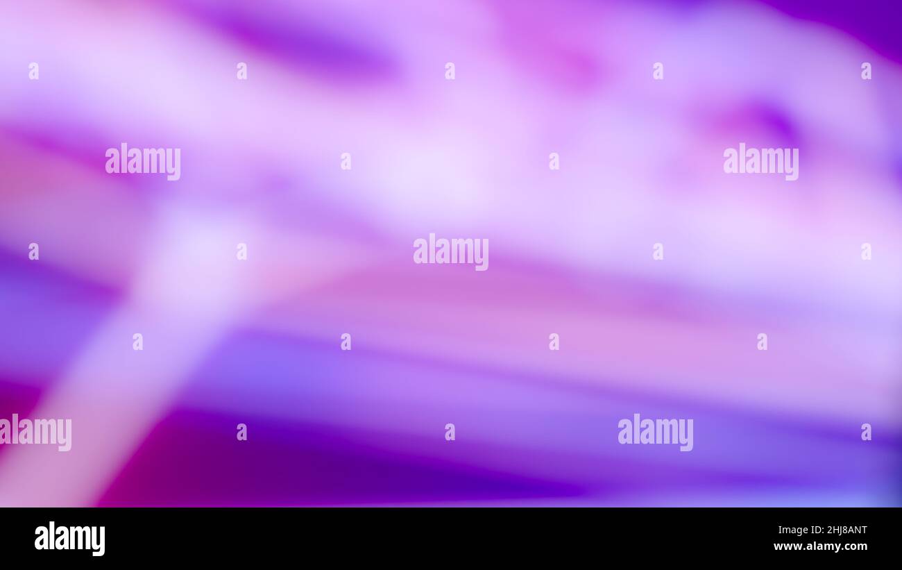 Foto de Dark blue abstract background with ultraviolet neon glow, blurry  light lines, waves do Stock