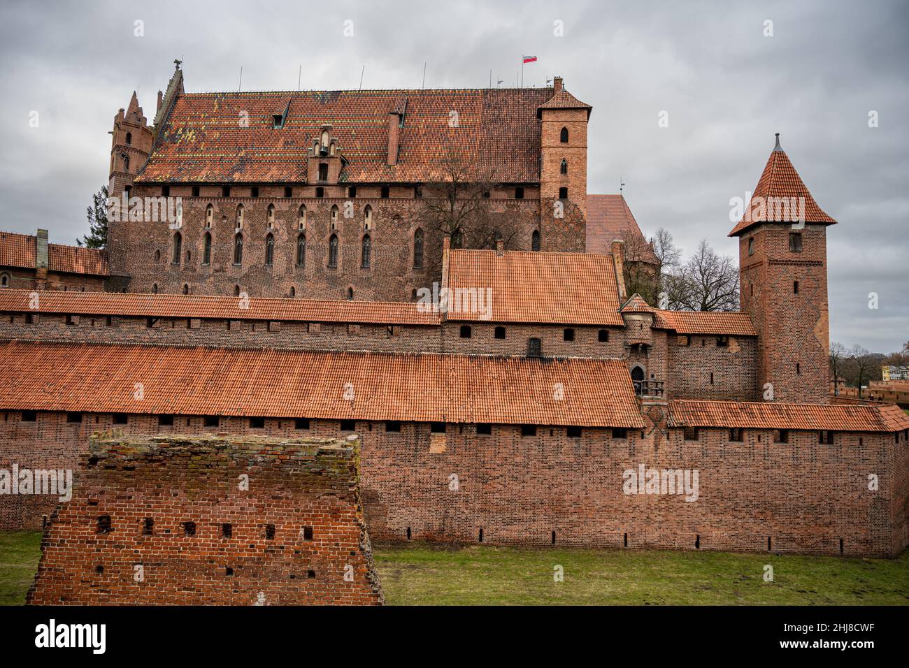 The medieval Castle of the Teutonic Order in Malbork in the Pomerania