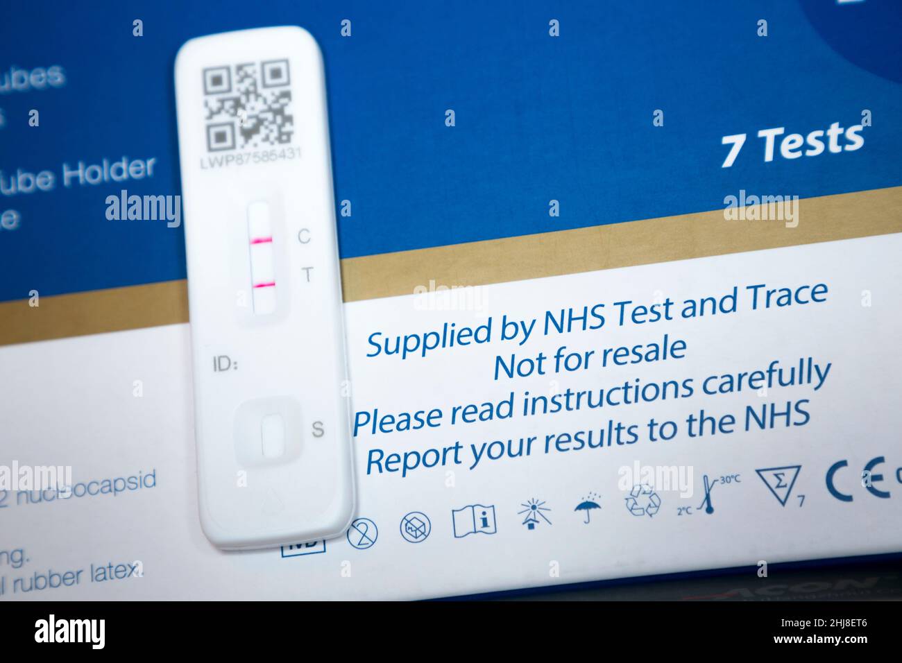 Lateral flow test / LFT / LFD / lateral flow device kit having tested