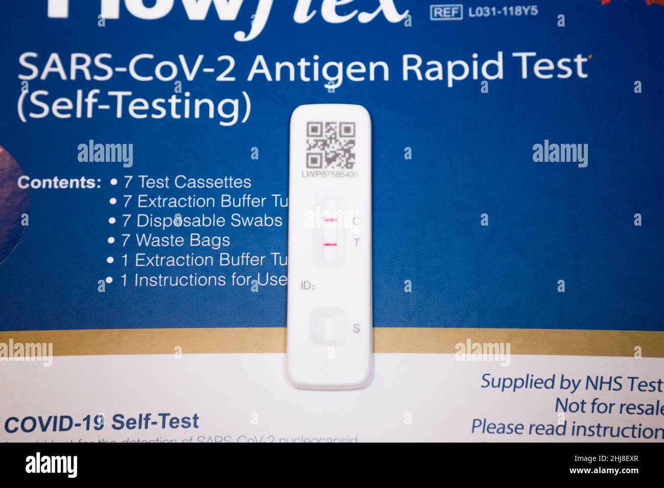 Lateral flow test / LFT / LFD / lateral flow device kit having tested