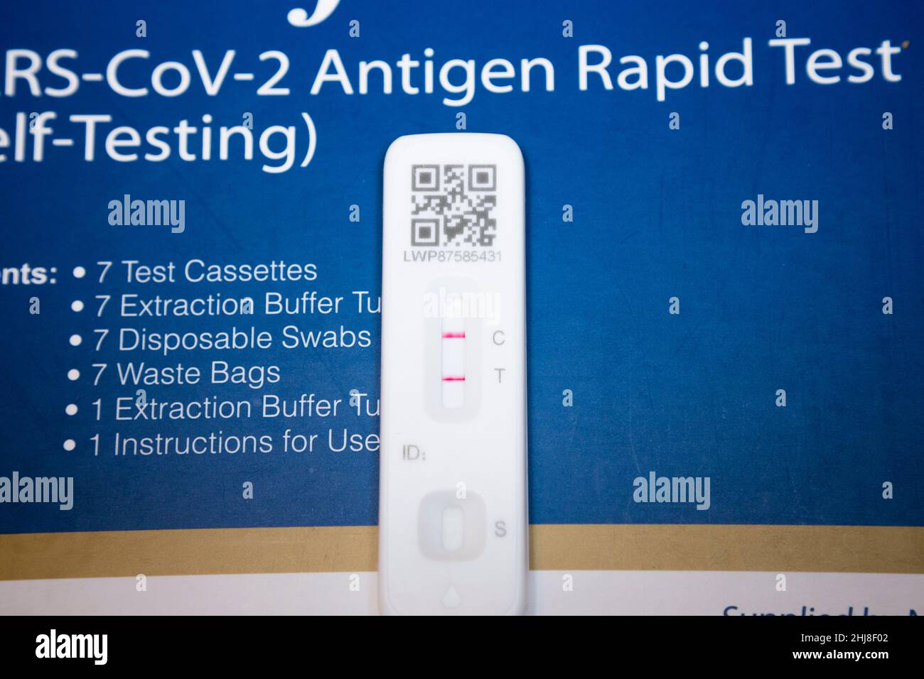 Lateral flow test / LFT / LFD / lateral flow device kit having tested