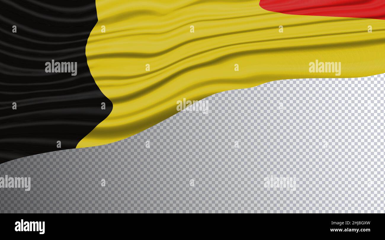 Belgium Wavy Flag, national flag clipping path Stock Photo - Alamy