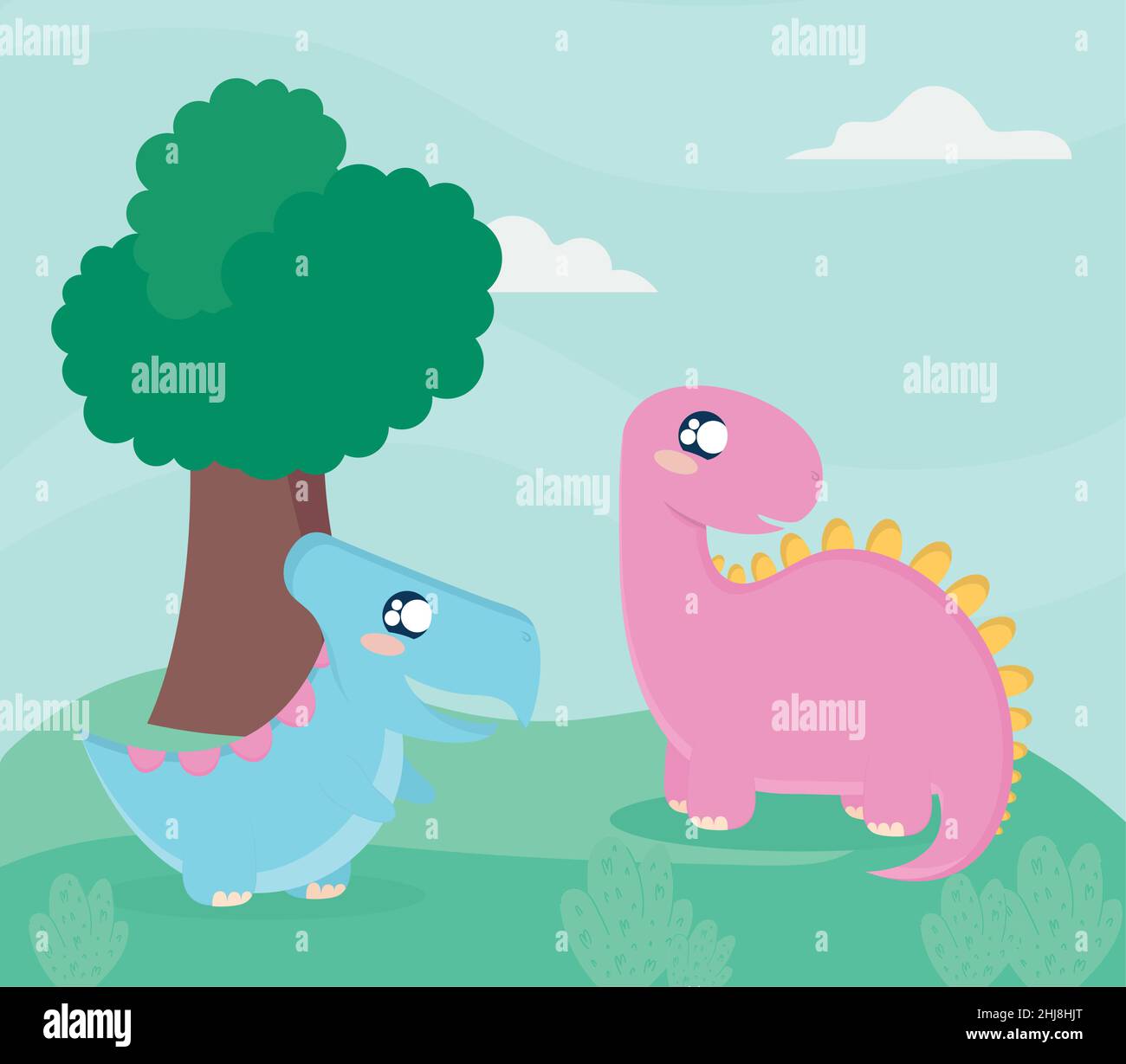 pterodactilo and spinosaurus Stock Vector Image & Art - Alamy