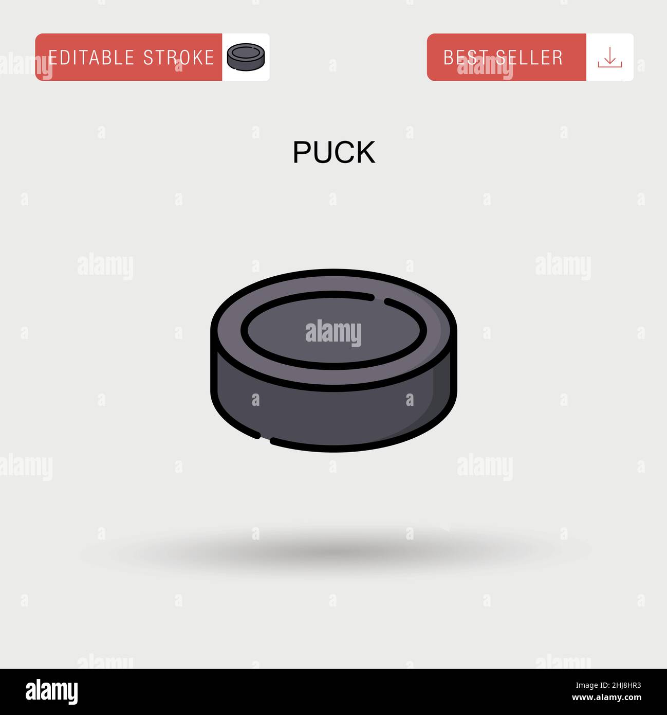 Puck Simple vector icon Stock Vector Image & Art - Alamy