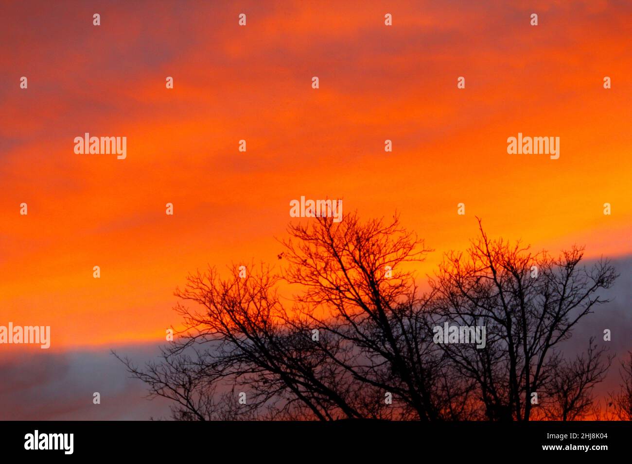 Red fire blood sunset sky cloudscape hi-res stock photography and ...