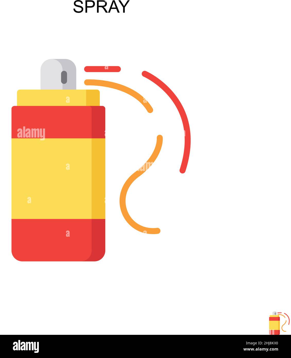 Spray cloud vector icon Cut Out Stock Images & Pictures - Alamy