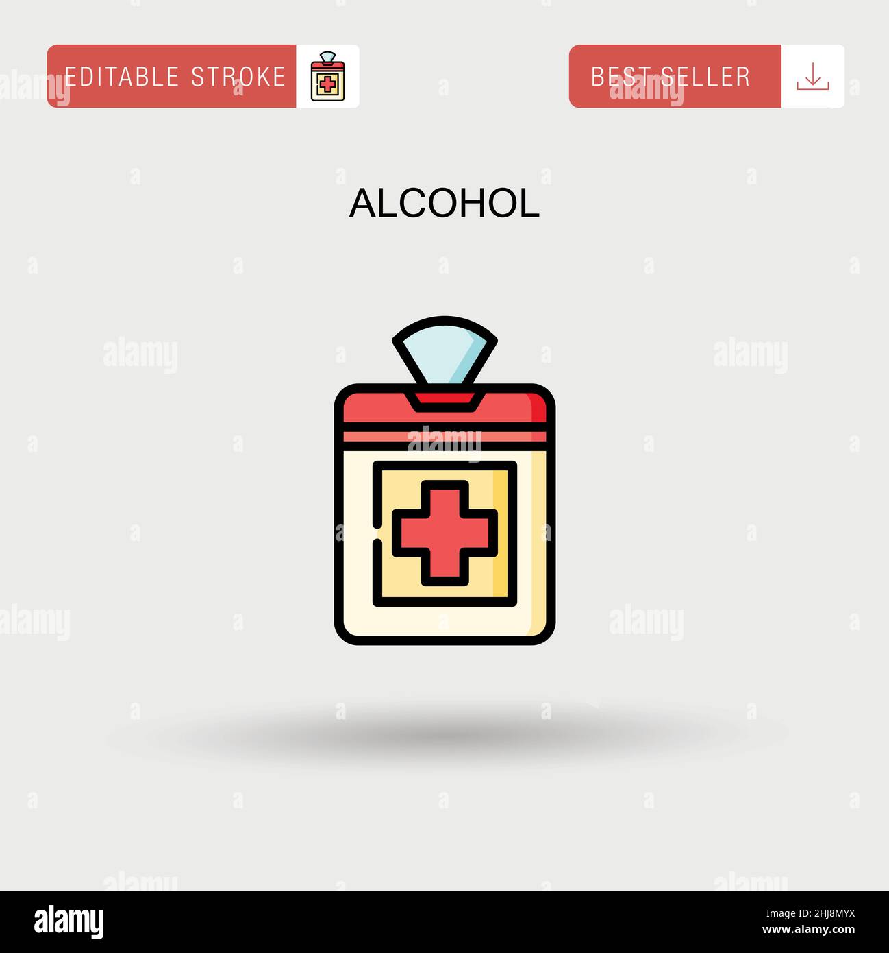 Alcohol Simple vector icon Stock Vector Image & Art - Alamy