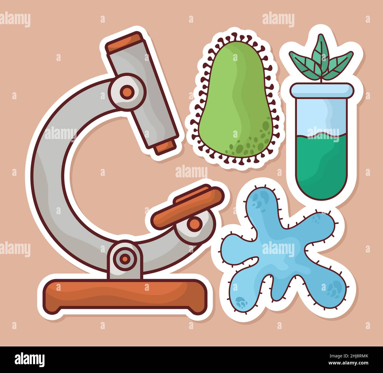 four biology items Stock Vector Image & Art - Alamy
