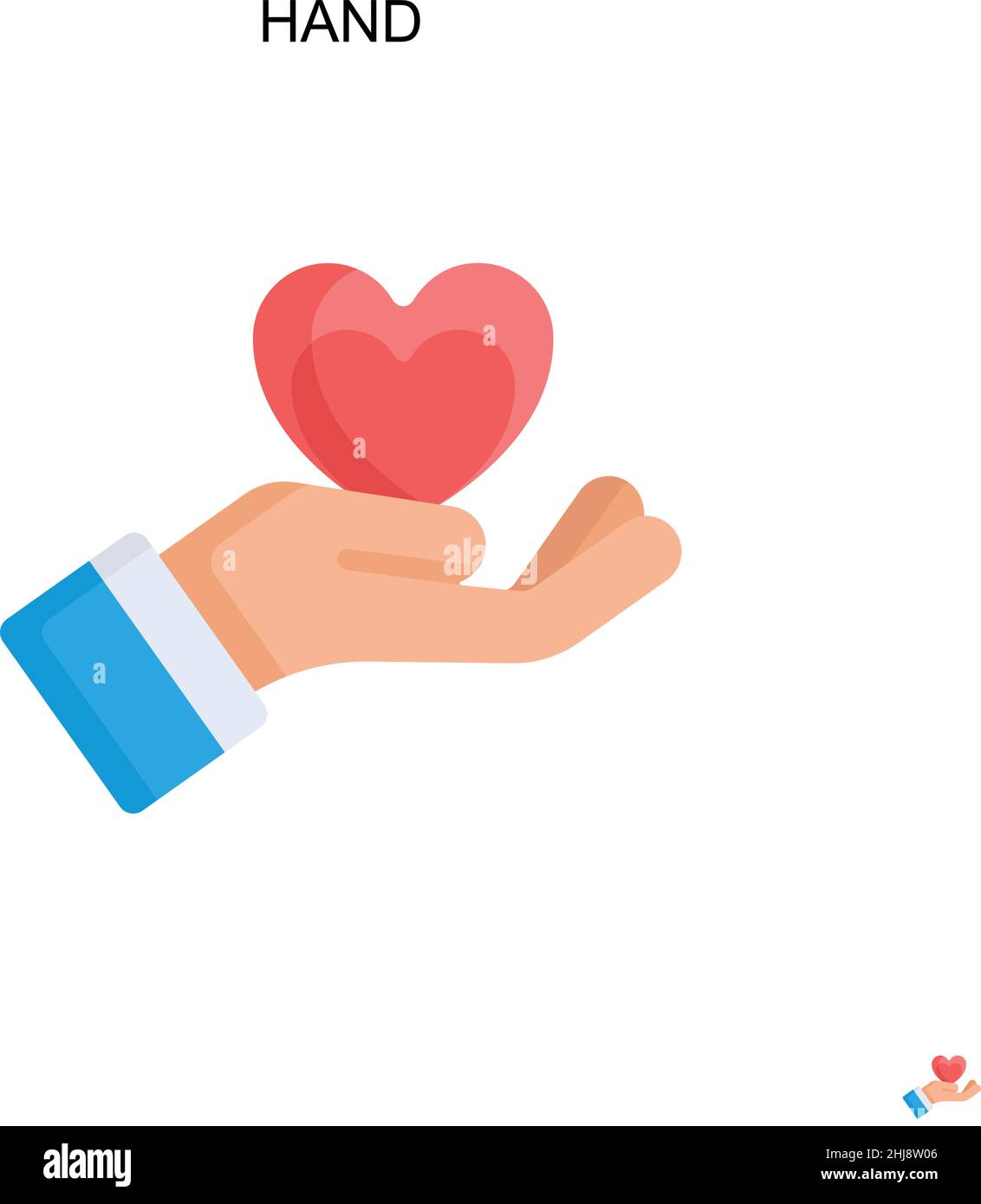 Hand Simple vector icon. Illustration symbol design template for web ...