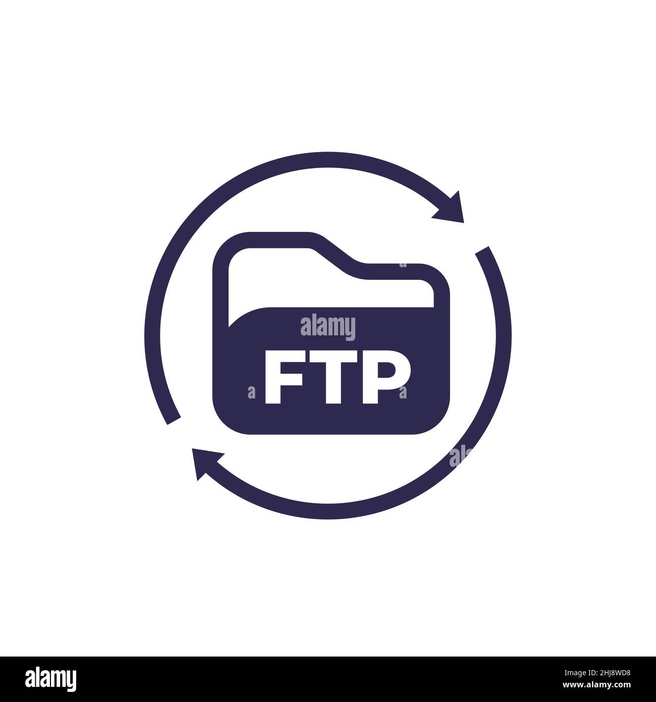 ftp icon, transfer, upload to server Stock Vector Image & Art - Alamy