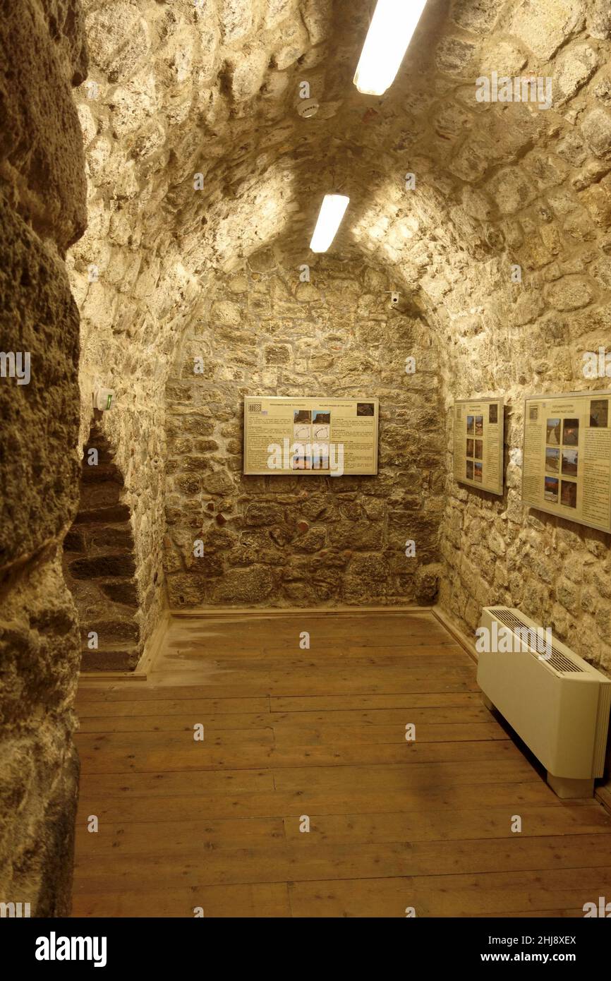 Molyvos Castle Museum, Lesbos, Greece Stock Photo