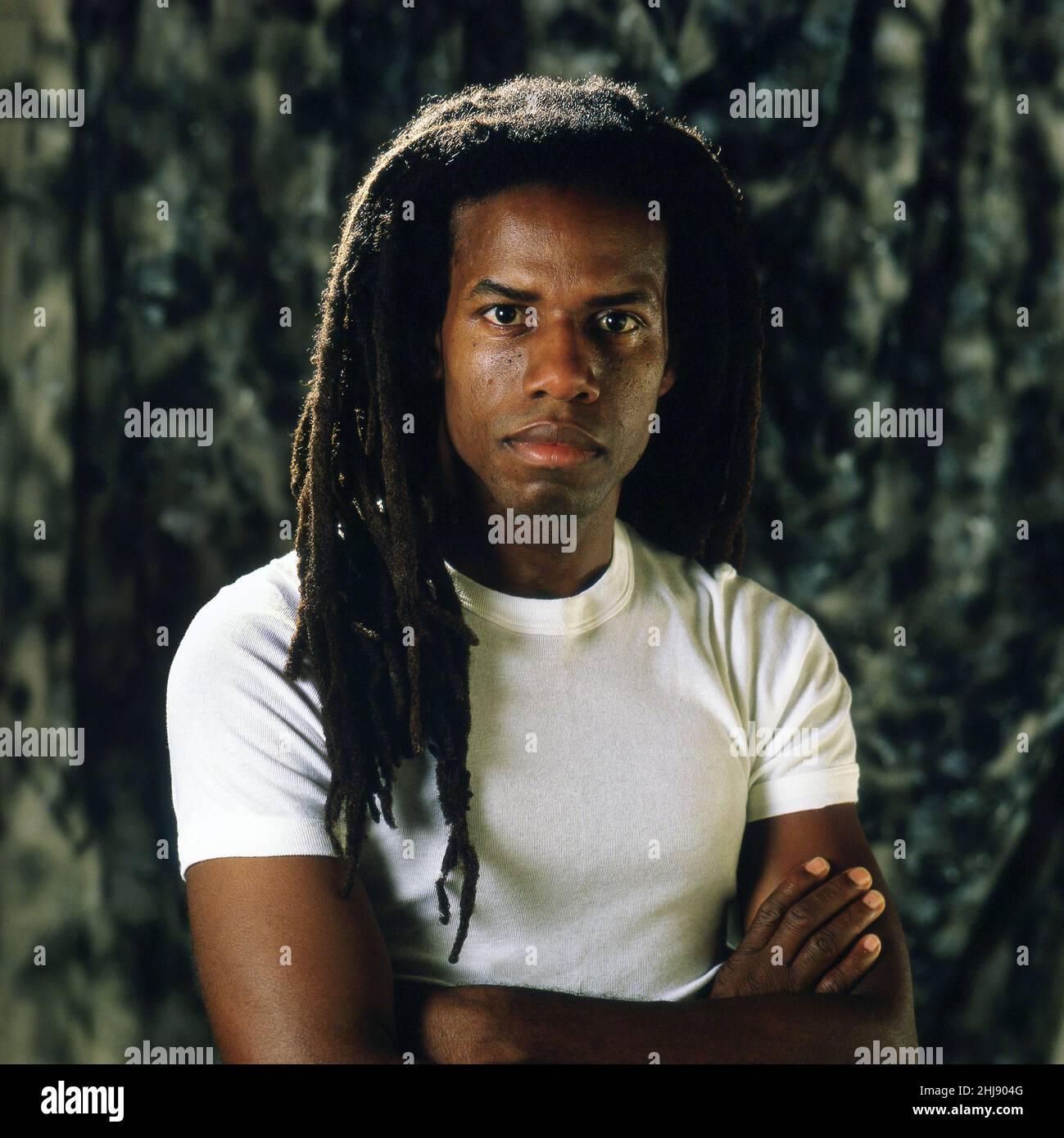Eddy Grant Video shoot for 'Romancing the stone' St Lucia 1984 Stock Photo