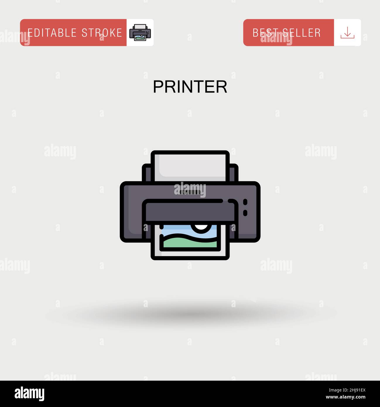 Print job image Stock Vector Images - Alamy