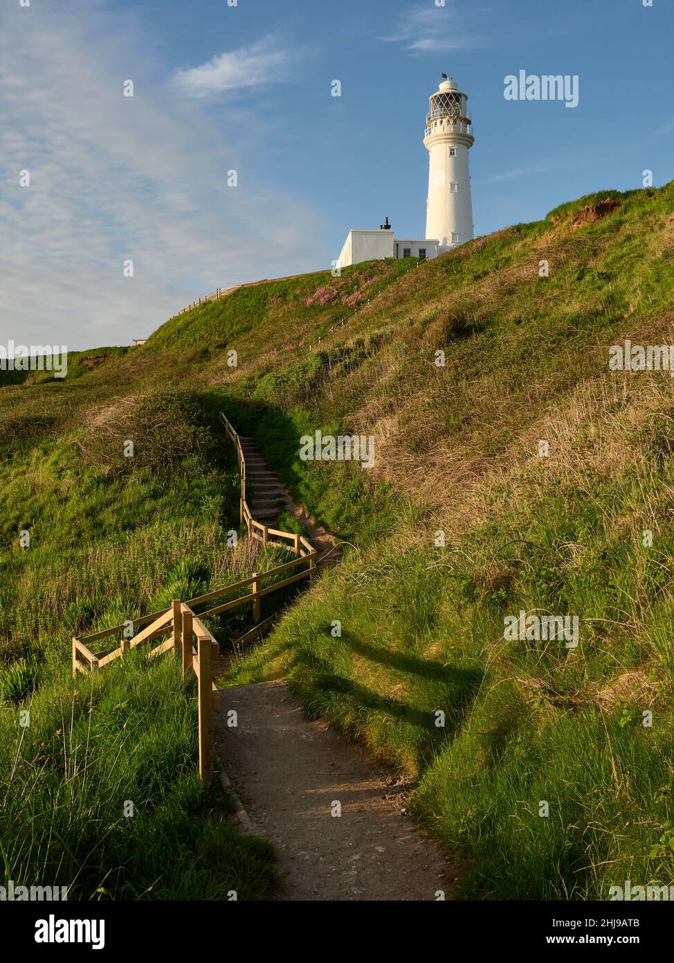Flamborough Head Lighthouse Stock Photo