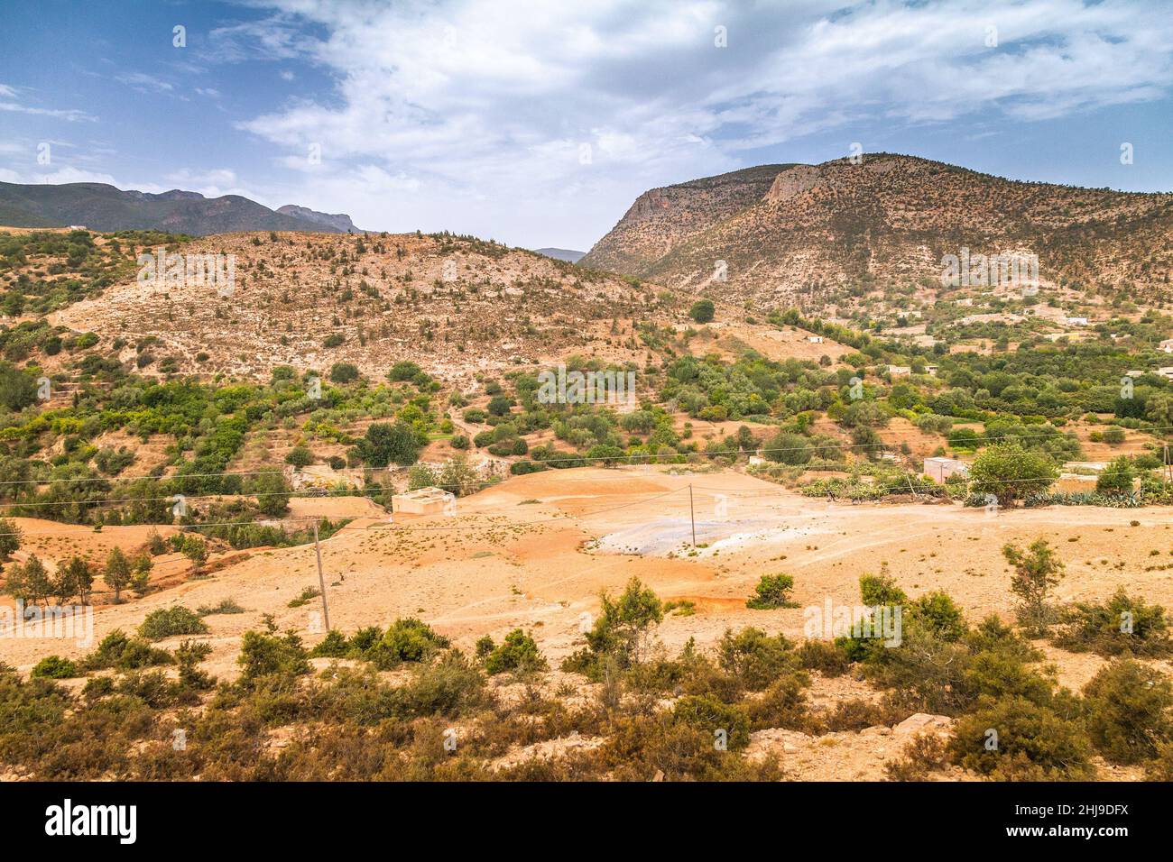 Landscape Of The Beni Snassen Mountains In Northeast Morocco Africa 