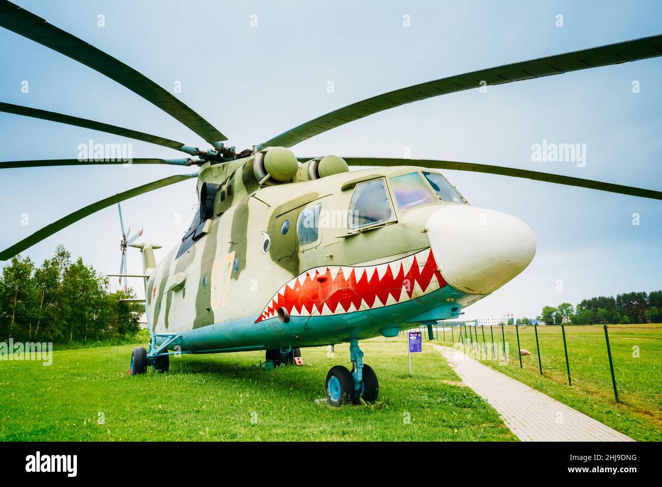 Russian Soviet multi-purpose transport helicopter Mi-26 Stock Photo