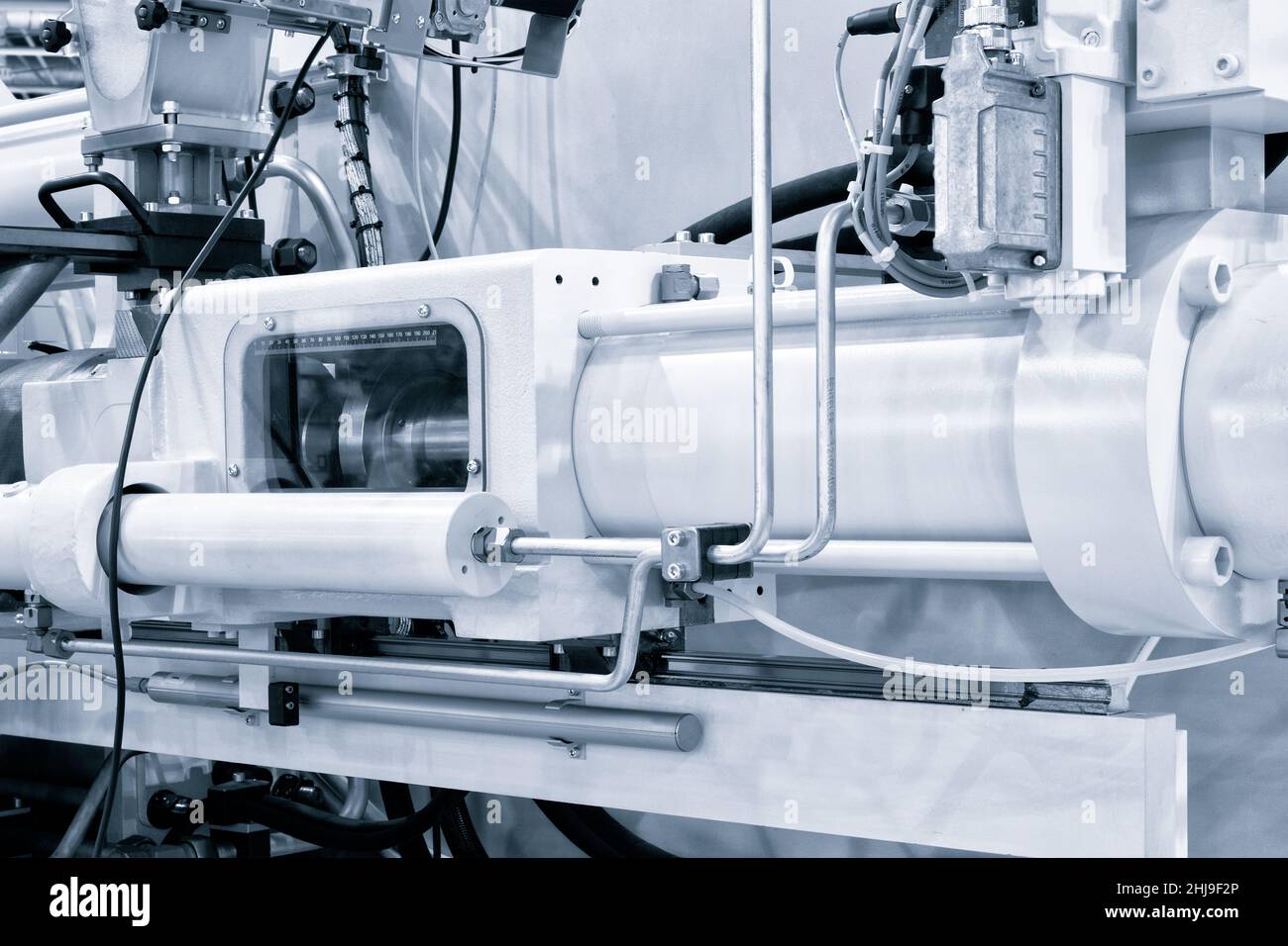 Production machine for manufacture products from pvc plastic extrusion technology, industrial