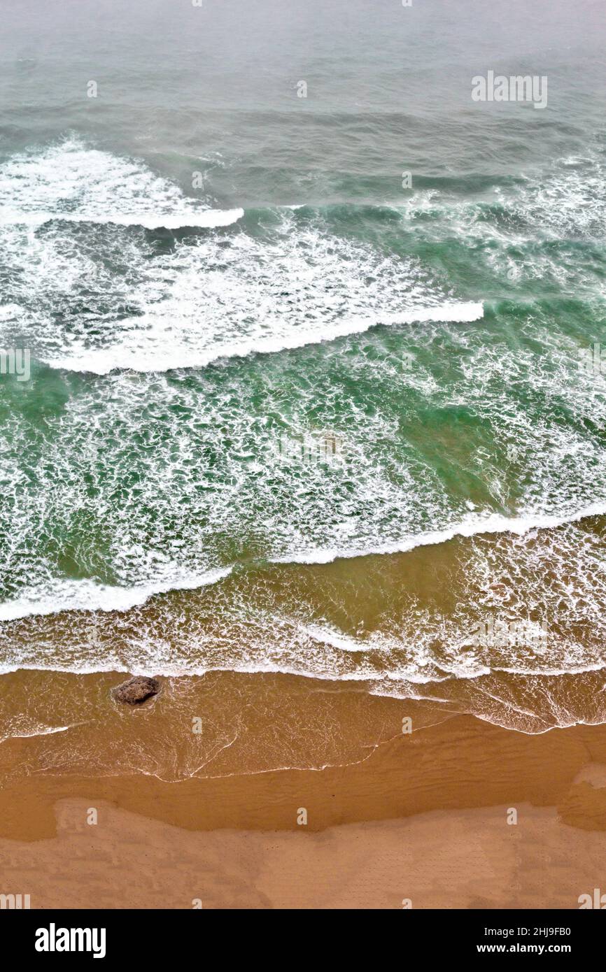 Days on the oceanside coast. Stock Photo