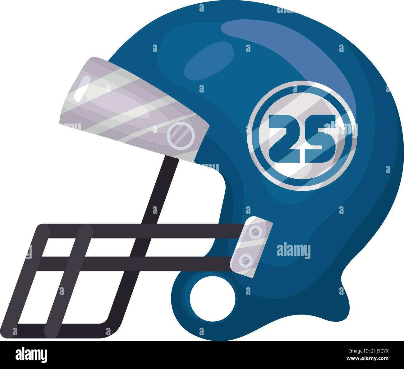 blue football helmet Stock Vector Image & Art - Alamy