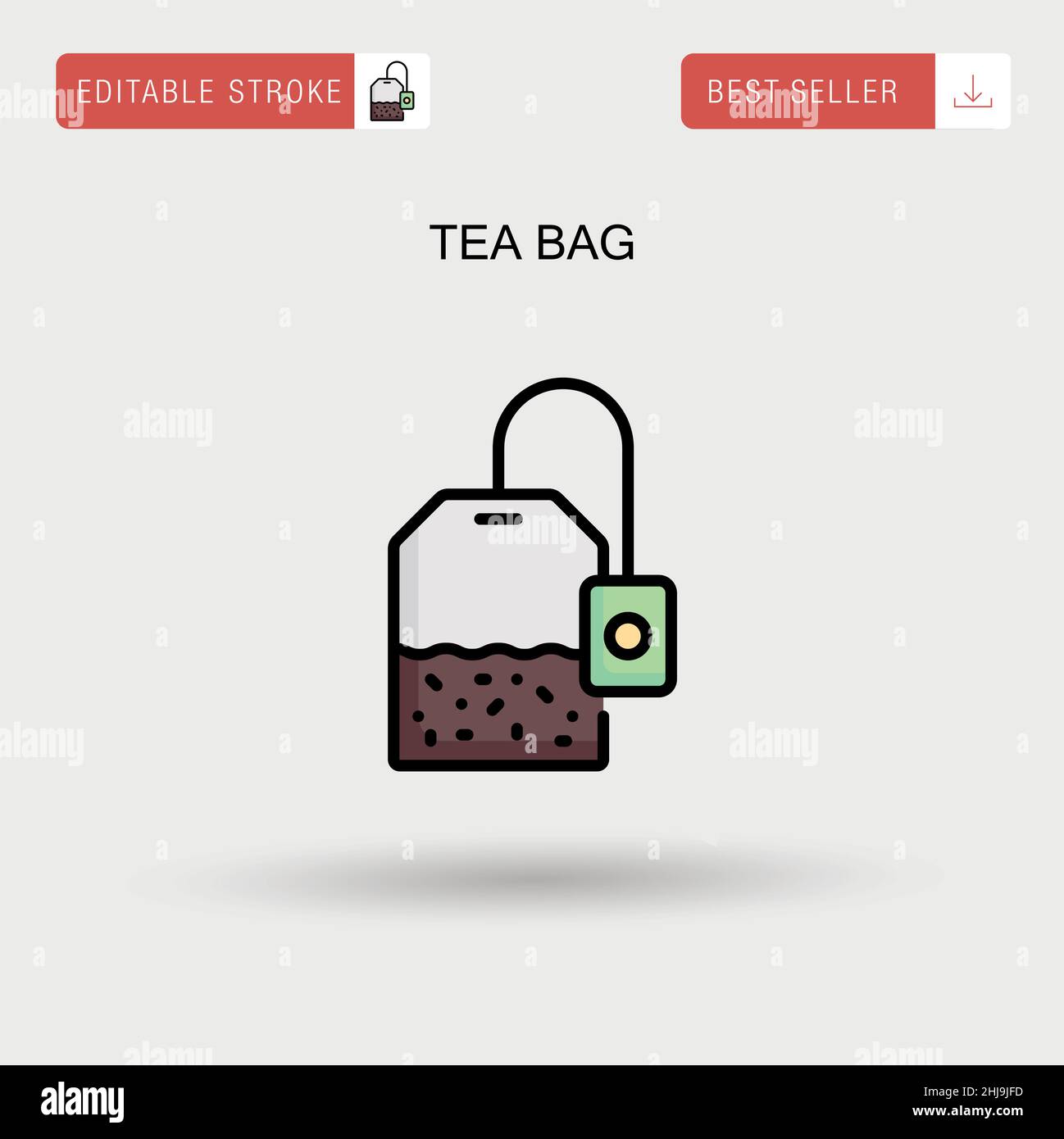 Tea bag string Stock Vector Images Alamy