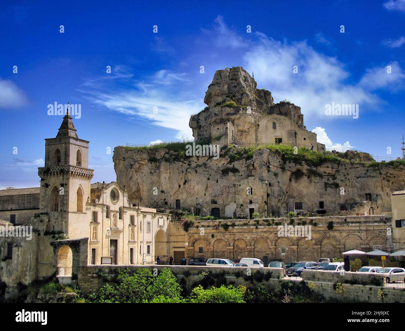 Matera, Basilicata, Italy: Landscape view of the old town - Sassi di Matera, European Capital of Culture Stock Photo