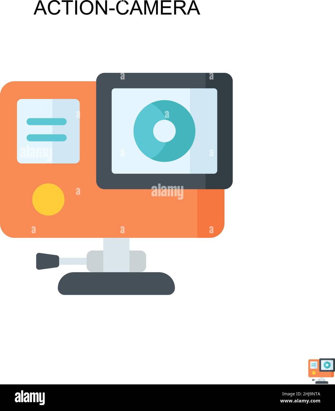 Action-camera Simple vector icon. Illustration symbol design template ...