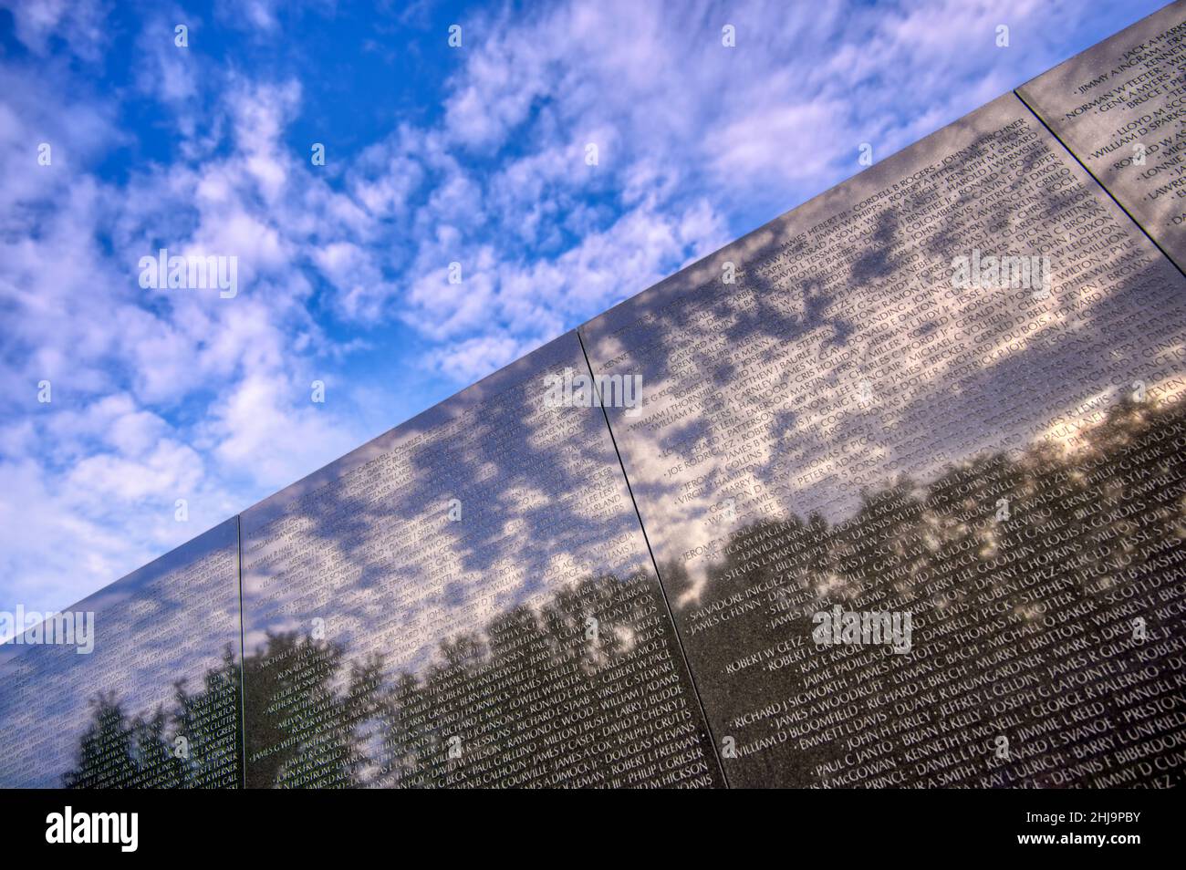 Washington, D.C. - October 15th, 2021: The Vietnam Veterans Memorial on the National Mall in Washington, D.C. Stock Photo
