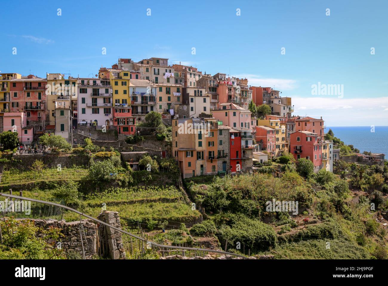 Coastal village of Corniglia, Cinque Terre, Italy Stock Photo Alamy