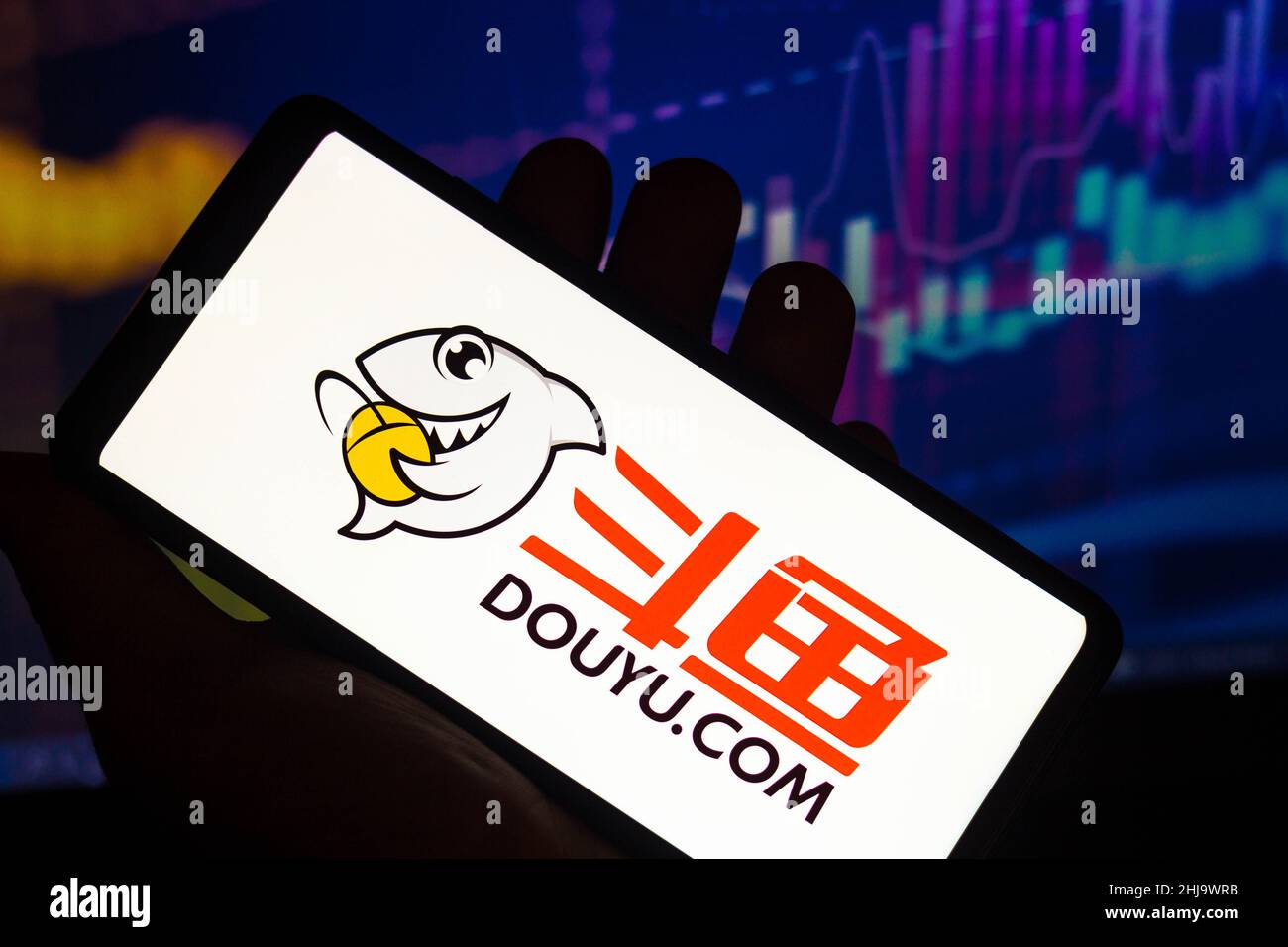 In this photo illustration, a DouYu.Com International Holdings Limited ...