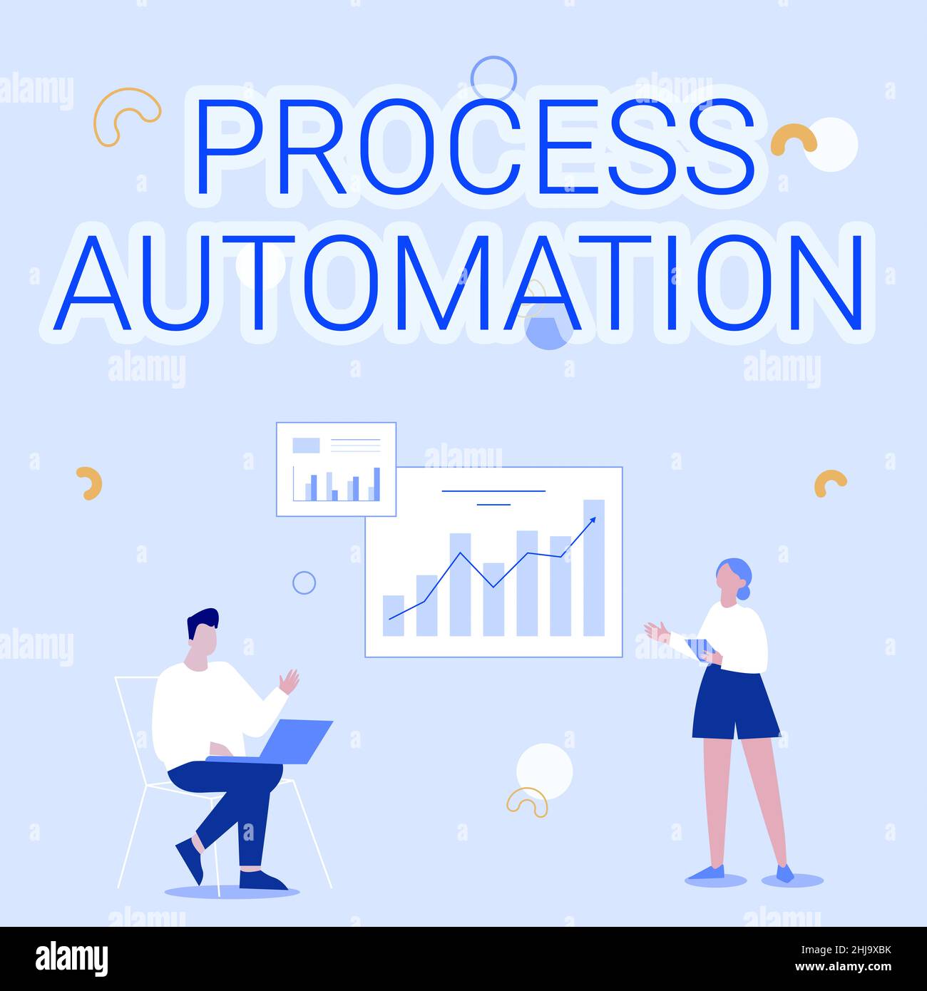 Handwriting text Process Automation. Business concept the use of ...