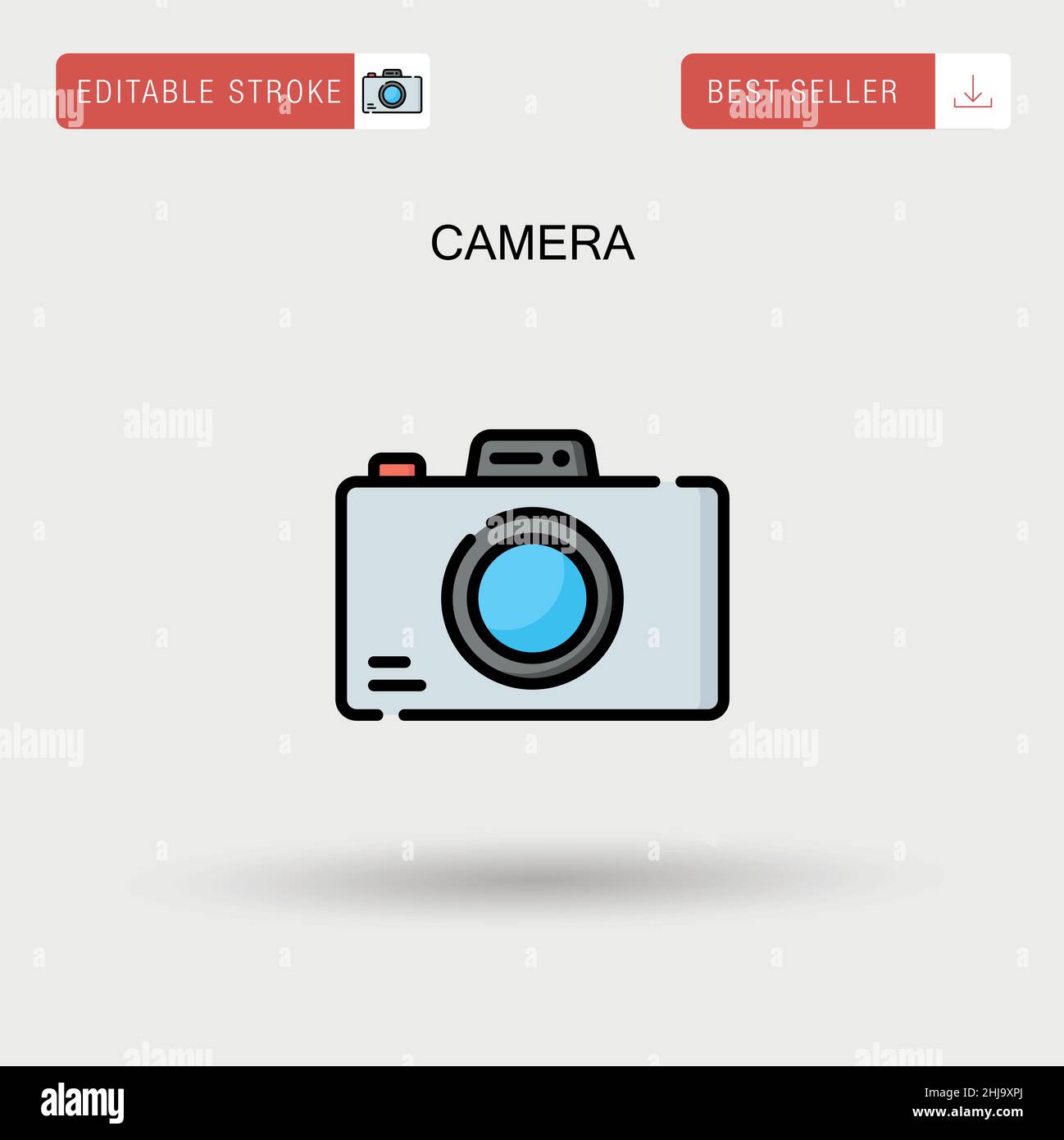 Camera Simple vector icon Stock Vector Image & Art - Alamy