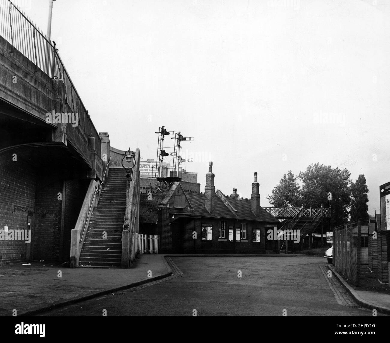 Foleshill railway station, Coventry. 21st September 1962. Stock Photo