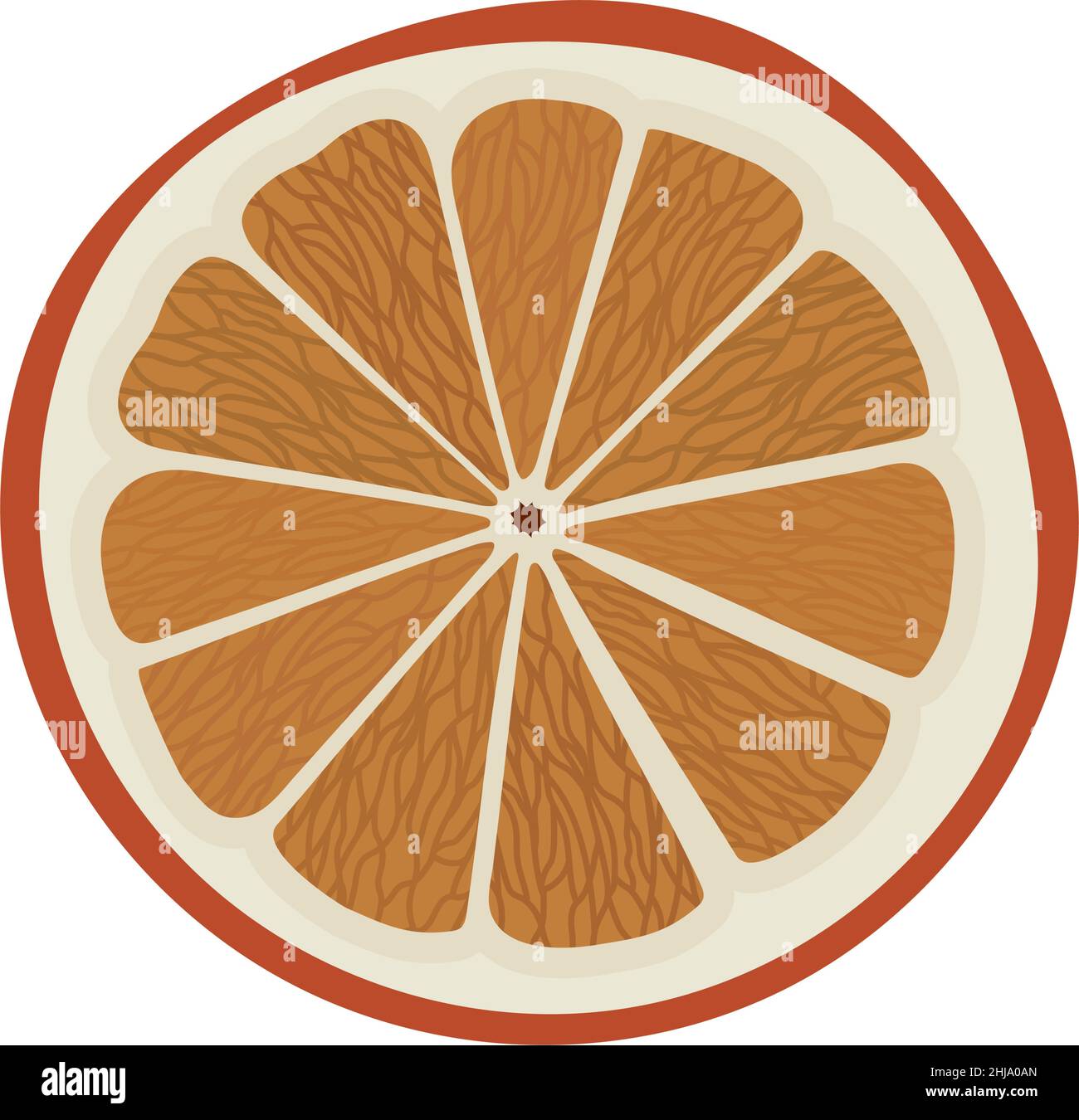 orange slice design Stock Vector