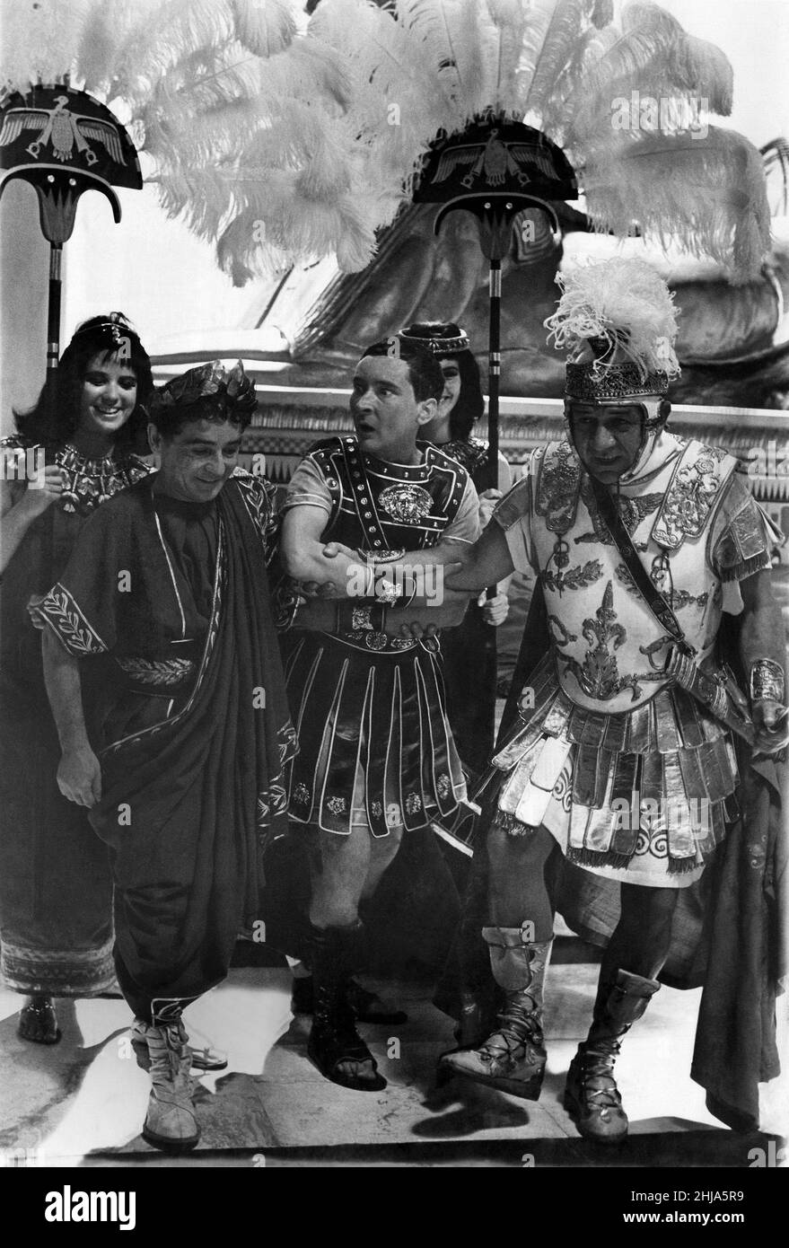 Carry on team filming at Pinewood.L/R. Connor, Williams