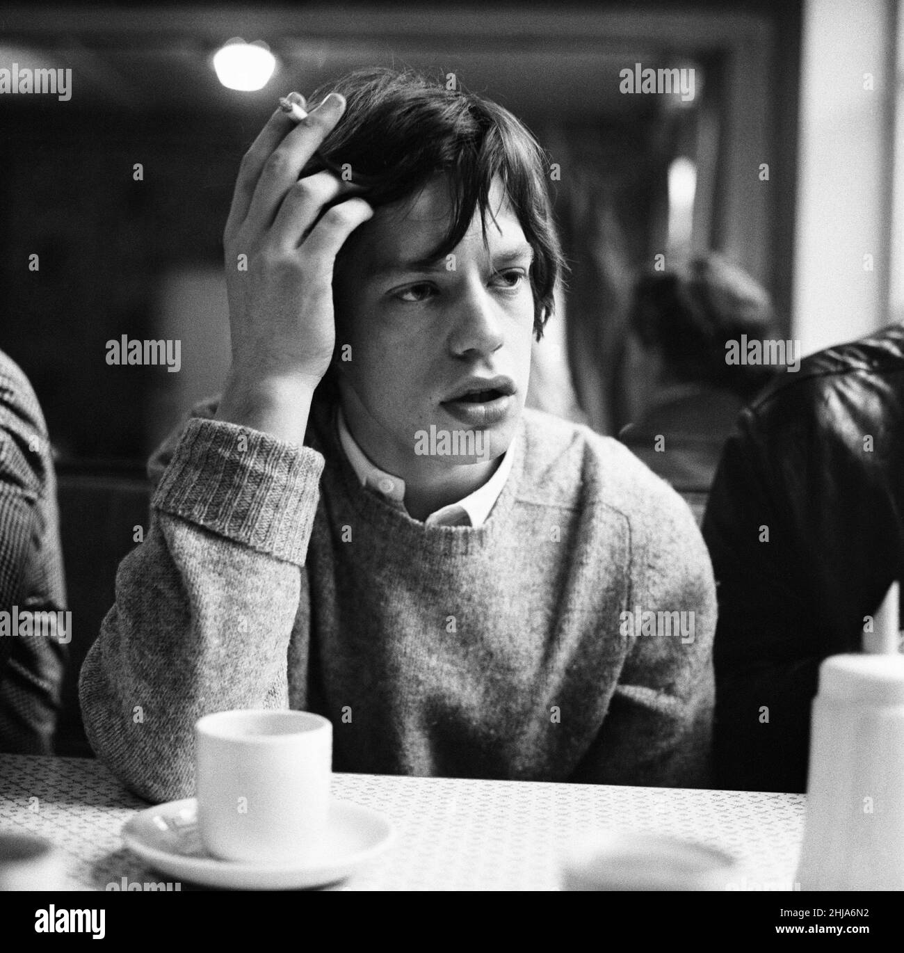 Mick Jagger, lead singer of the Rolling Stones, September 1964 Stock