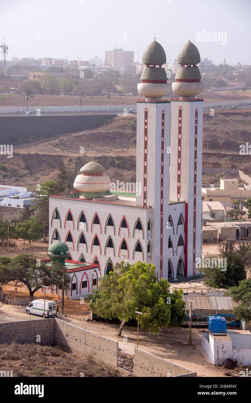 Divinity Mosque in Ouakam, Dakar coast, Senegal Stock Photo