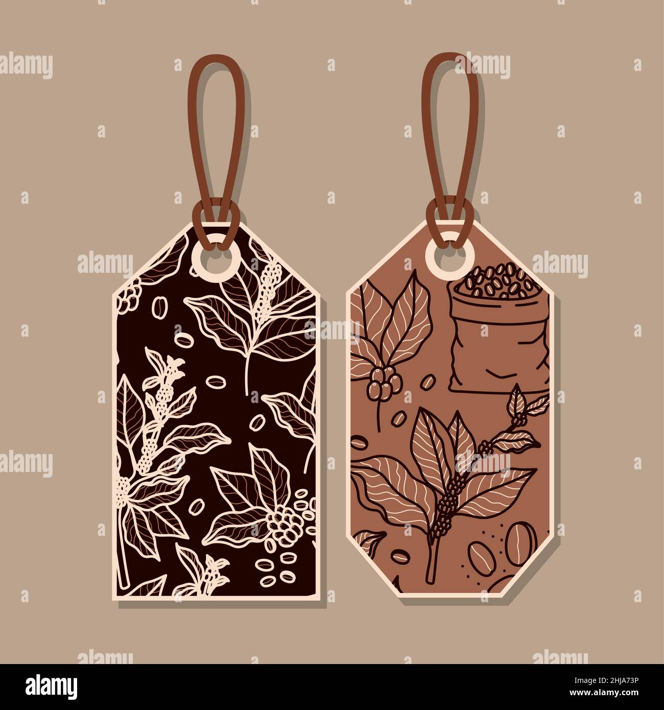 two coffee labels Stock Vector Image & Art Alamy